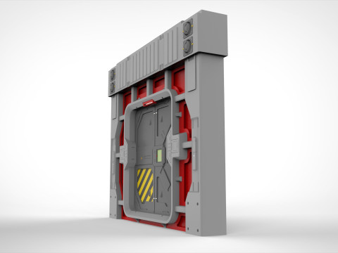 Sci fi door 26 3D Model