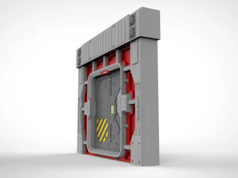 Sci fi door 26 3D Model