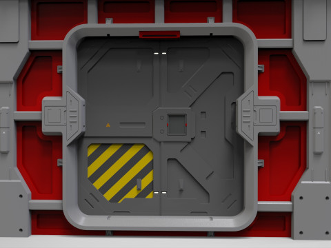 Sci fi door 26 3D Model
