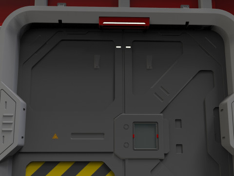 Sci fi door 26 3D Model