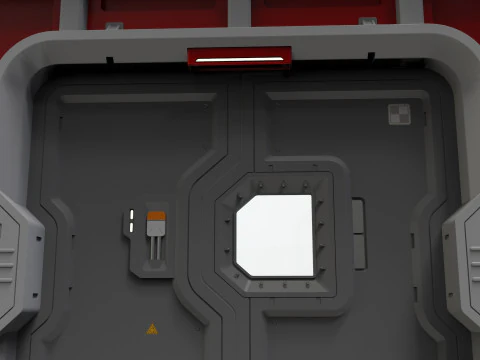Sci fi door 26 3D Model
