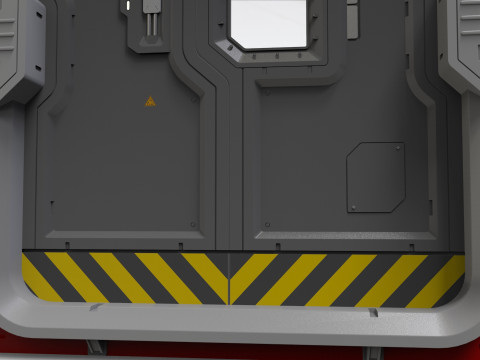 Sci fi door 26 3D Model