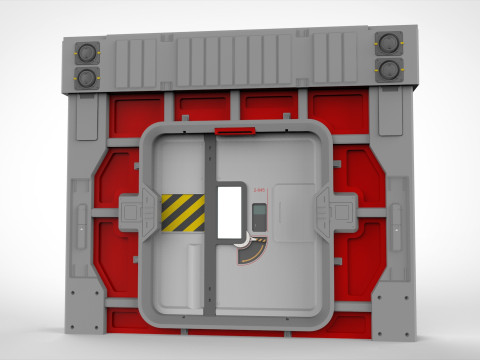 Sci fi door 26 3D Model