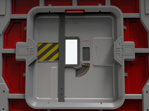 Sci fi door 26 3D Model
