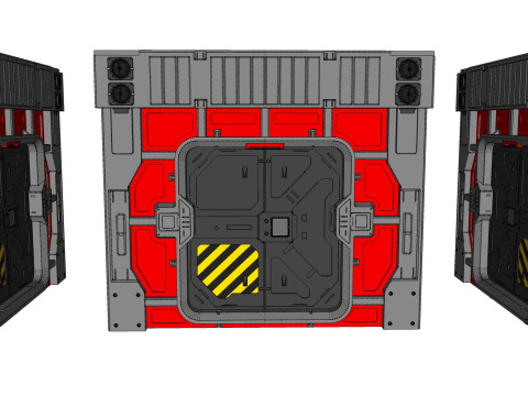 Sci fi door 26 3D Model
