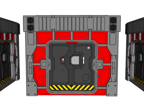 Sci fi door 26 3D Model