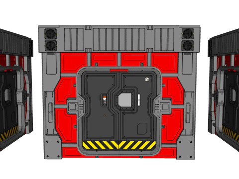 Sci fi door 26 3D Model