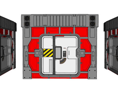 Sci fi door 26 3D Model