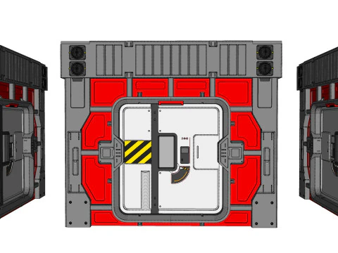 Sci fi door 26 3D Model