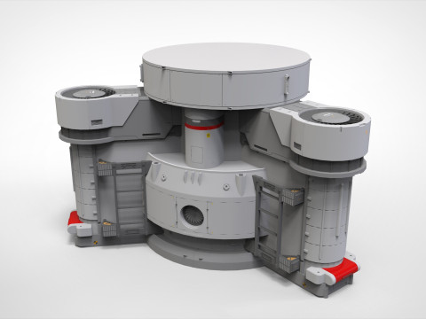 Sci-fi Architecture kitbash 53 Model 3D