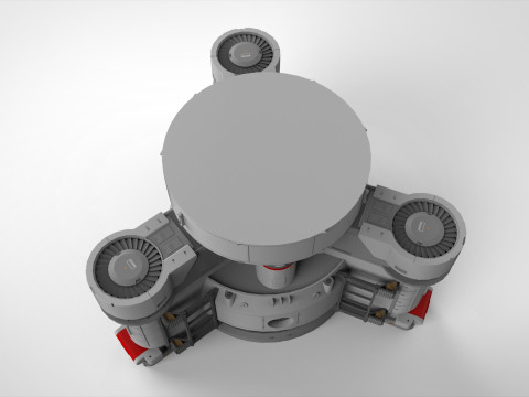 Sci-fi Architecture kitbash 53 Model 3D