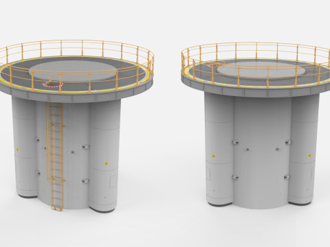 Sci-fi Architecture kitbash 53 Model 3D