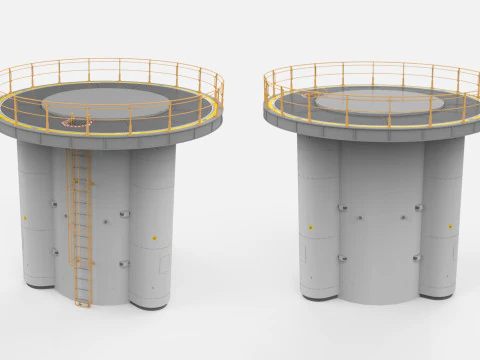Sci-fi Architecture kitbash 53 3D Модель