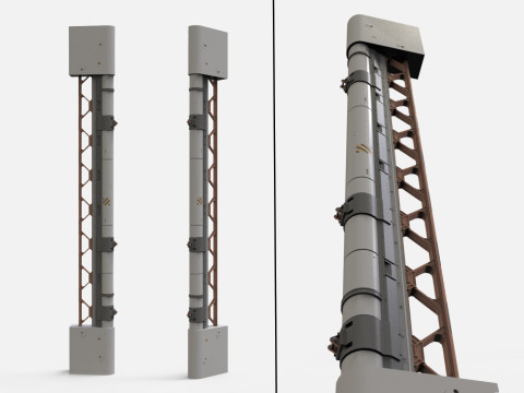 Sci-fi Architecture kitbash 53 Model 3D