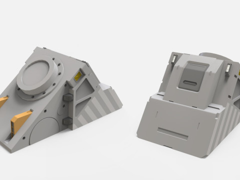 Sci-fi Architecture kitbash 53 Model 3D