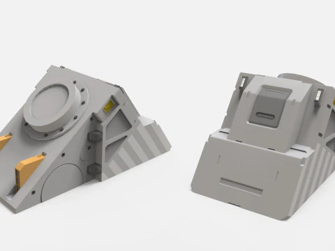 Sci-fi Architecture kitbash 53 3D Модель