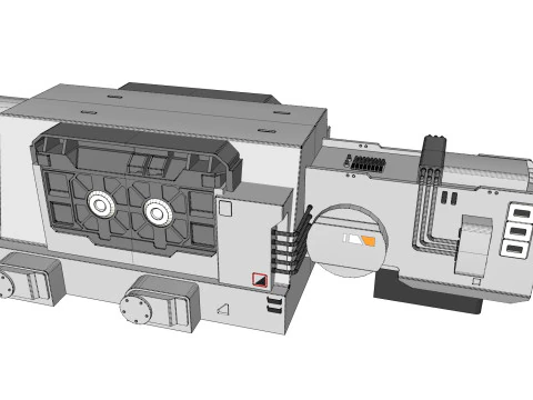 Sci-fi Architecture kitbash 53 3D Модель