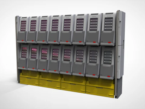 Kitbash di architettura fantascientifica 54 Modello 3D