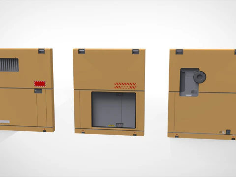 Kitbash di architettura fantascientifica 54 Modello 3D