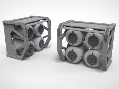 Sci-fi Architecture kitbash 54 3D 모델