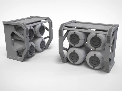 Kitbash di architettura fantascientifica 54 Modello 3D