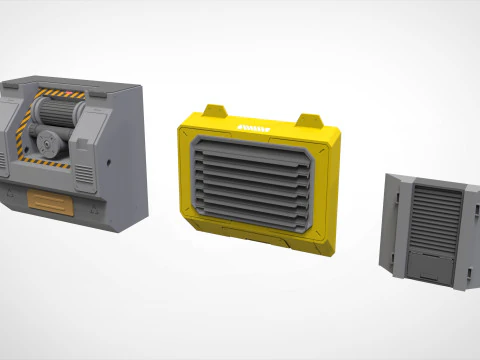 Kitbash di architettura fantascientifica 54 Modello 3D