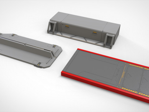 Sci-fi Architecture kitbash 54 3D 모델
