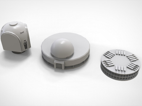 Sci-fi Architecture kitbash 54 3D 모델