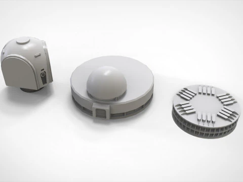 Kitbash di architettura fantascientifica 54 Modello 3D