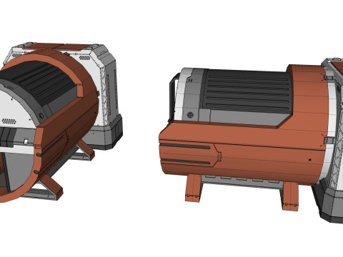 Sci-fi Architecture kitbash 54 3D 모델