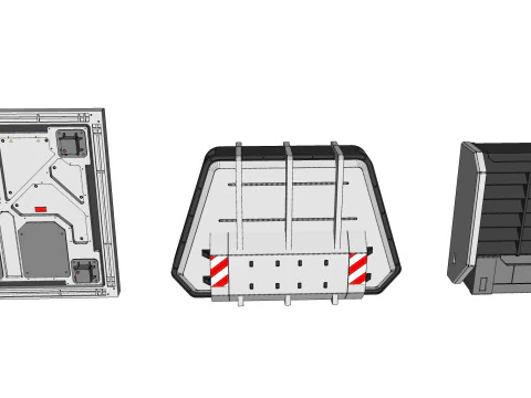 Kitbash di architettura fantascientifica 54 Modello 3D
