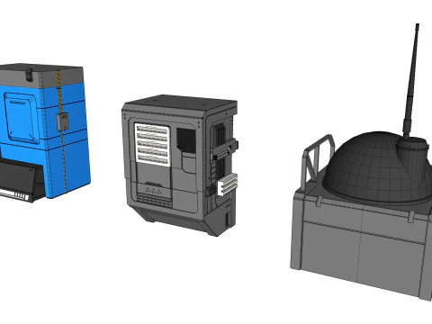 Kitbash di architettura fantascientifica 54 Modello 3D