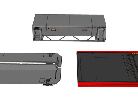 Kitbash di architettura fantascientifica 54 Modello 3D