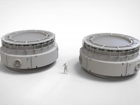 Sci-fi Architecture kitbash 55 Modelo 3D