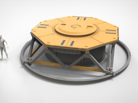 Sci-fi Architecture kitbash 55 Modelo 3D