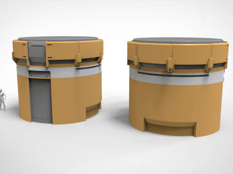 Sci-fi Architecture kitbash 55 Modelo 3D