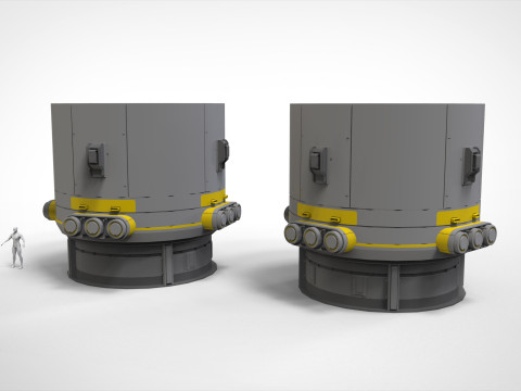 Sci-fi Architecture kitbash 55 Modelo 3D