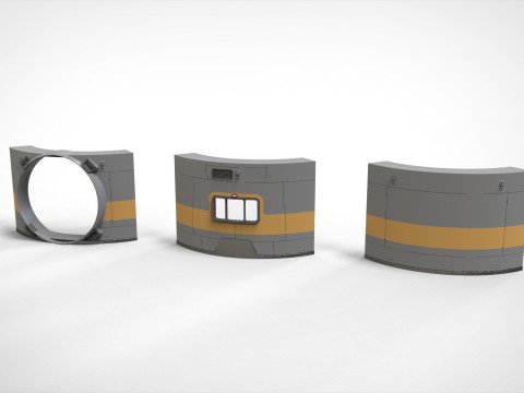 Sci-fi Architecture kitbash 55 Modelo 3D