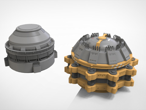 Sci-fi Architecture kitbash 55 Modelo 3D