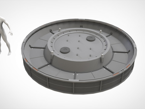 Sci-fi Architecture kitbash 55 Modelo 3D
