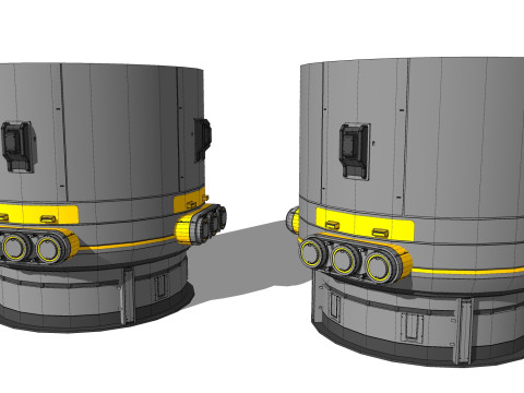 Sci-fi Architecture kitbash 55 Modelo 3D