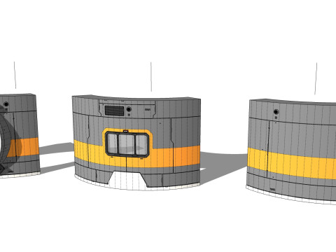 Sci-fi Architecture kitbash 55 Modelo 3D