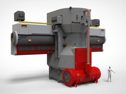 Sci-fi Architecture kitbash 56 Model 3D