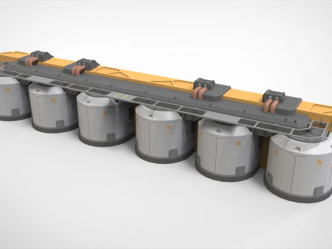 Sci-fi Architecture kitbash 56 3D Model