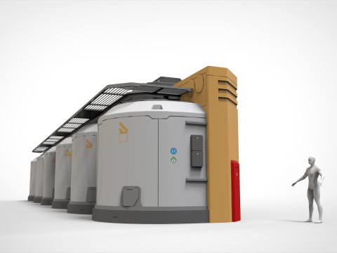 Sci-fi Architecture kitbash 56 Model 3D