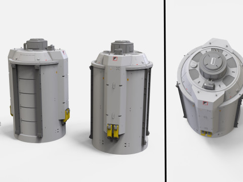 Sci-fi Architecture kitbash 56 Model 3D