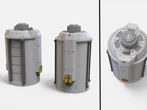 Sci-fi Architecture kitbash 56 3D Model
