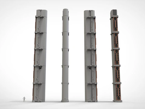 Sci-fi Architecture kitbash 56 3D Model