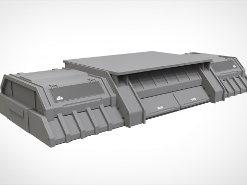 Sci-fi Architecture kitbash 56 Model 3D