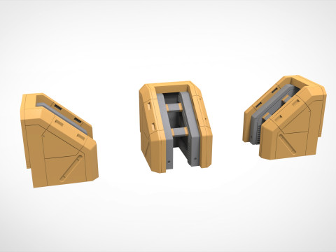 Sci-fi Architecture kitbash 56 Model 3D